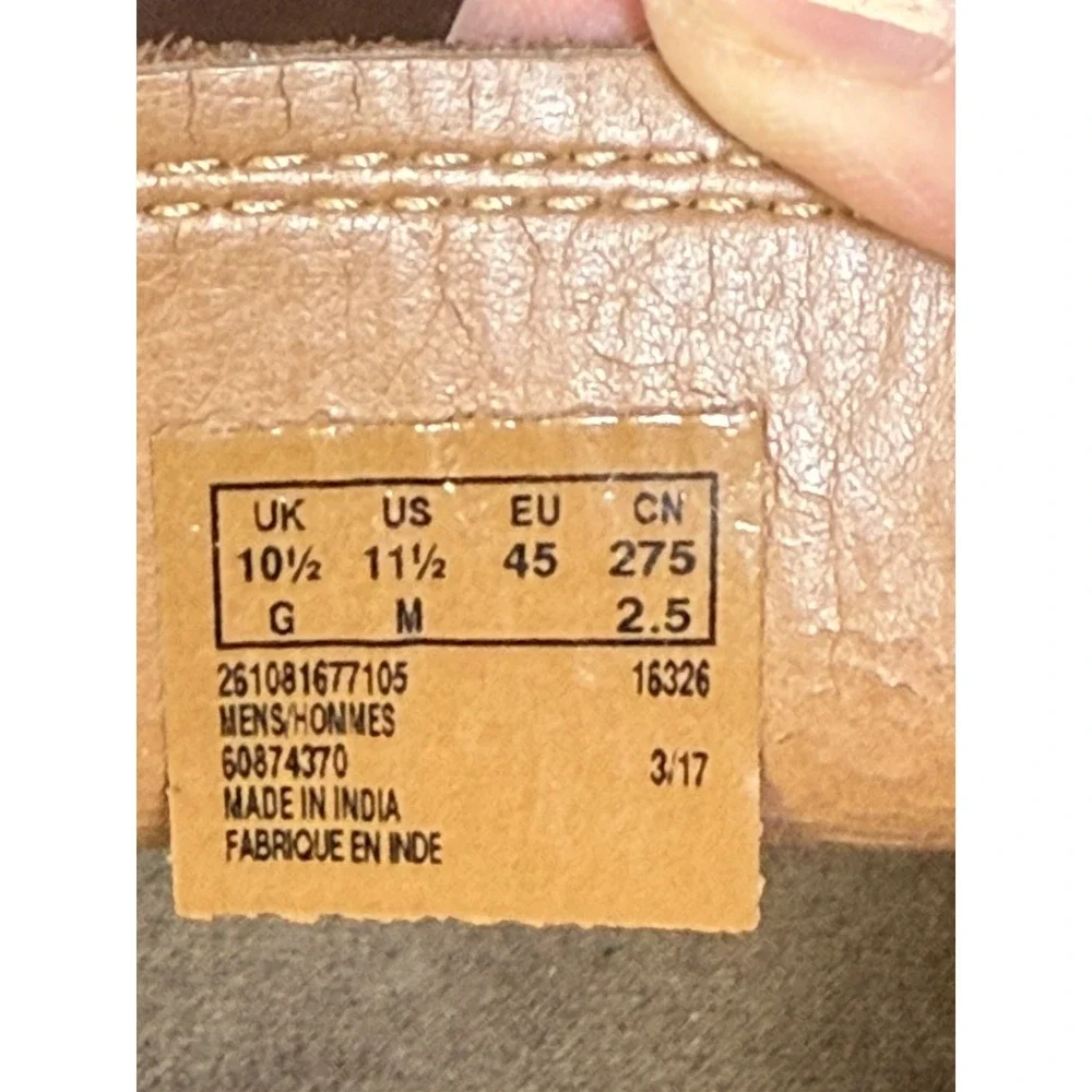 Clarks 16326 Brown Leather Ortholite Penny‎ Driving Loafers Mens 11.5 US Brown